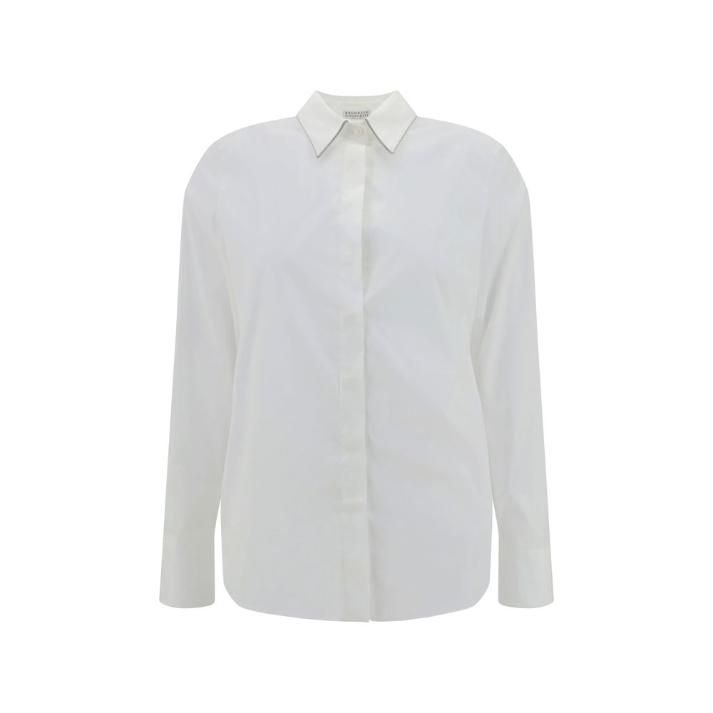 White Cotton Dress Shirt - ventzia