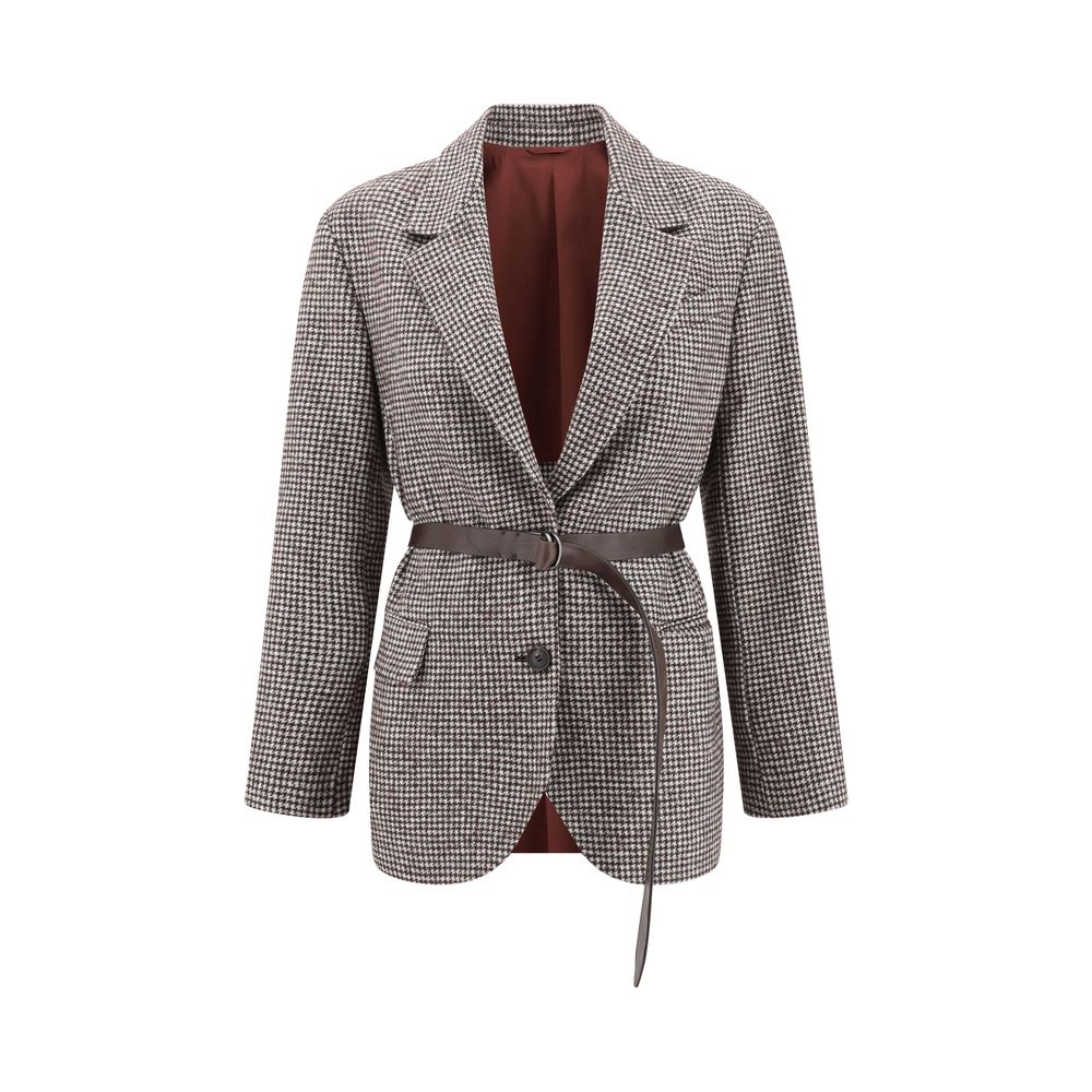 Brown Wool Jackets And Coat - ventzia