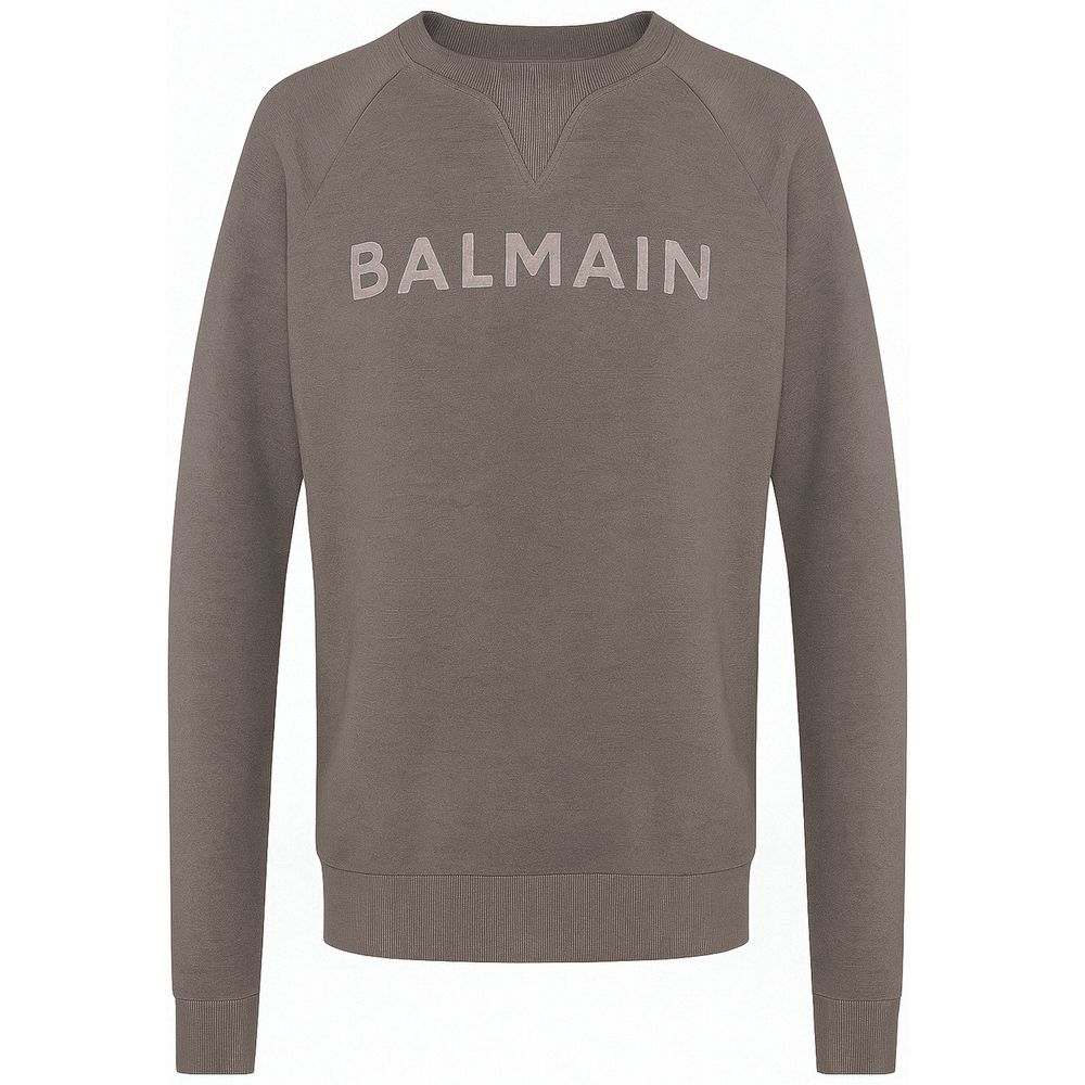 Gray Cotton Sweater - ventzia