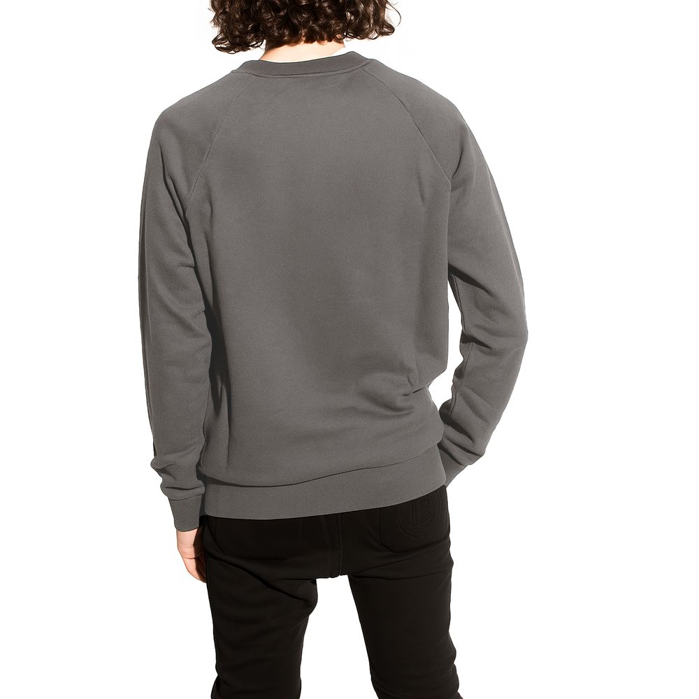 Gray Cotton Sweater - ventzia