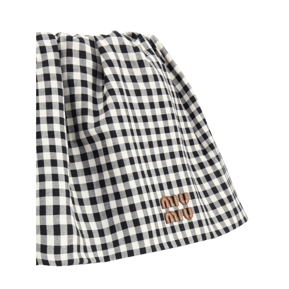 Vichy pattern Miniskirt