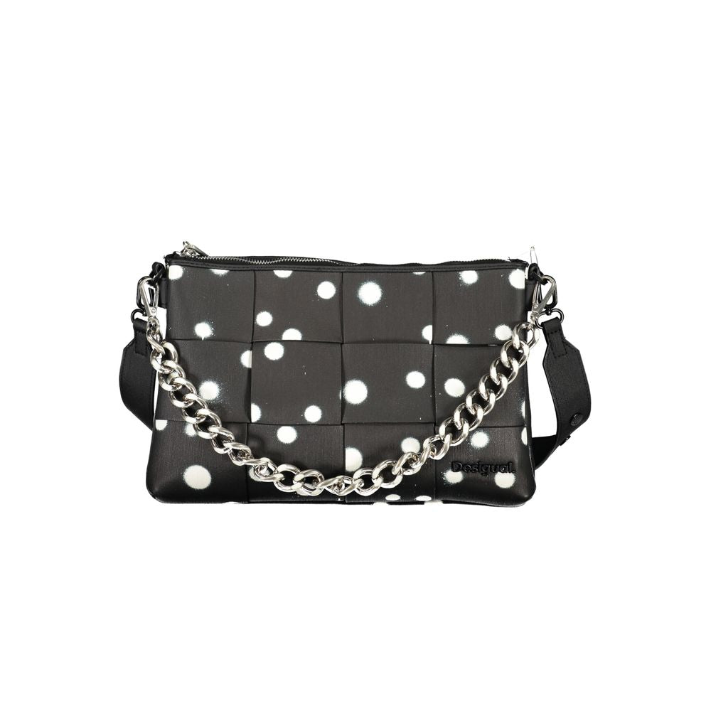 Black Polyurethane Women Bag - ventzia