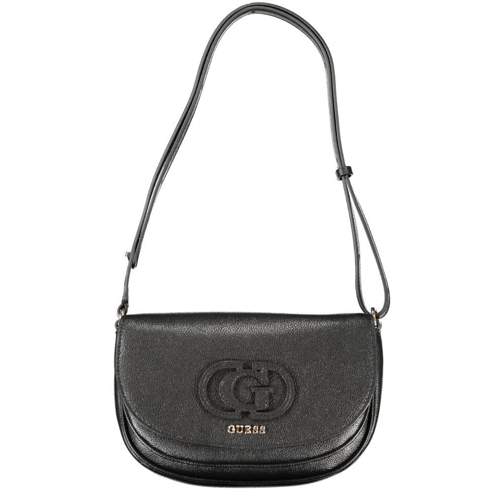 Black Polyethylene Women Handbag - ventzia