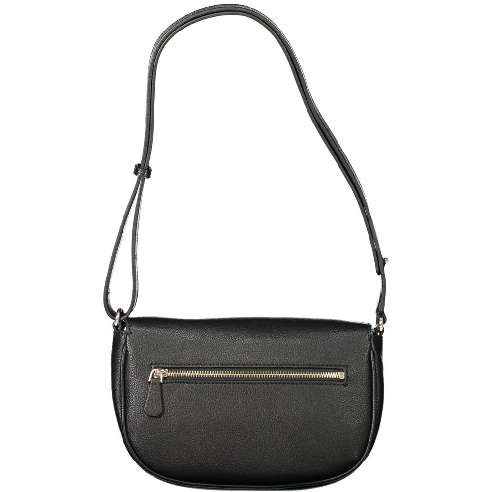 Black Polyethylene Women Handbag - ventzia