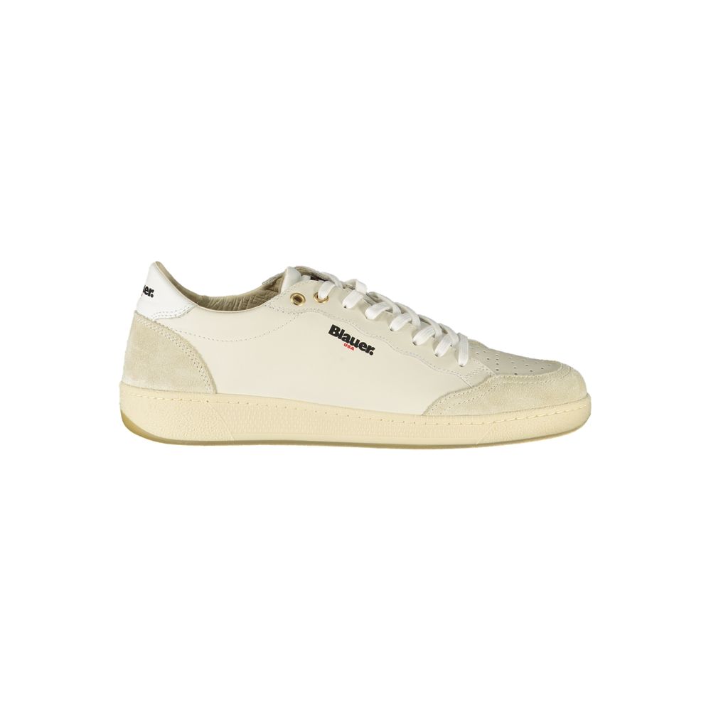 Bianco Poliuretano Uomo Sneaker - ventzia