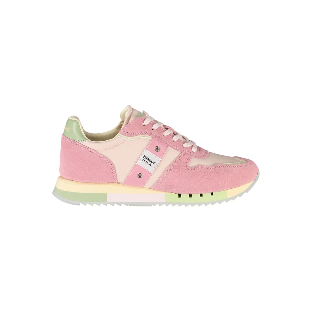 Pink Polyester Sneaker