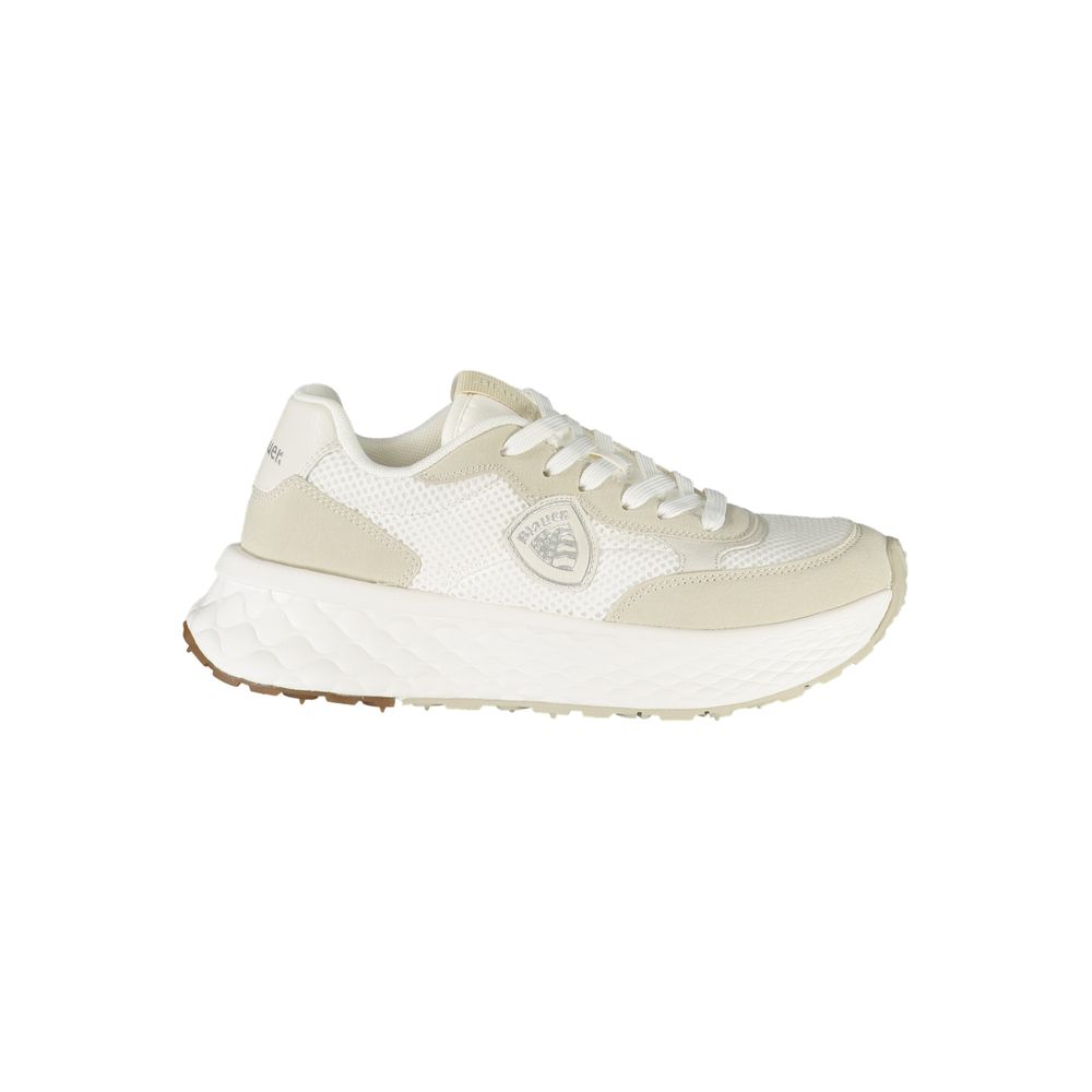 Bianco Polyurethane Women Sneaker - ventzia