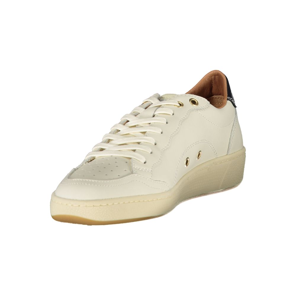 White Polyester Sneaker