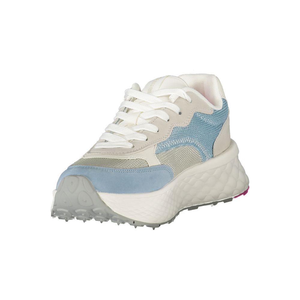 Azzurro Polyurethane Women Sneaker - ventzia