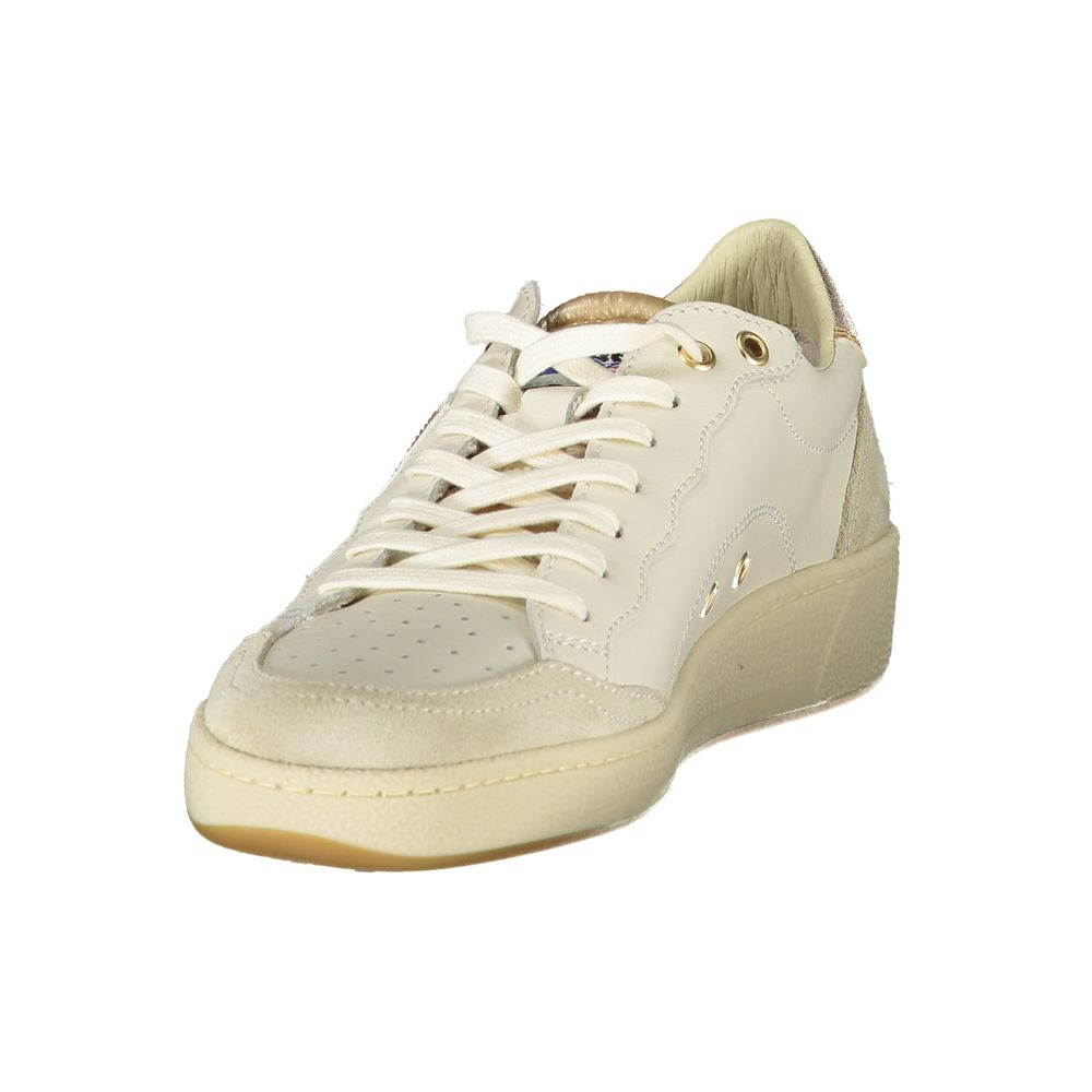 White Polyester Sneaker