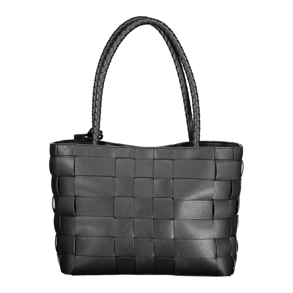 Nero Poliuretano Women Handbag - ventzia