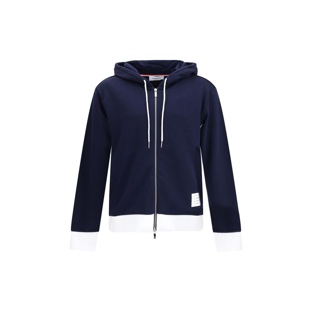 Blue Cotton Sweatshirt - ventzia