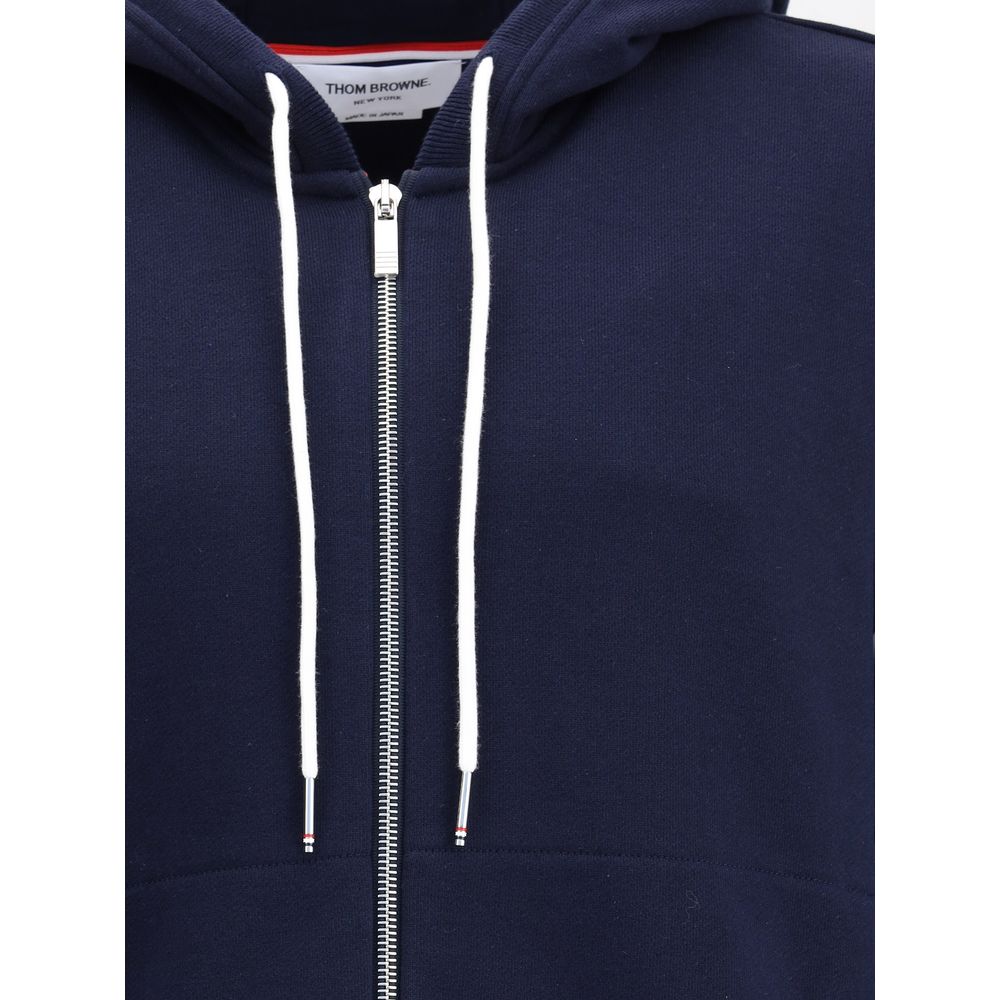 Blue Cotton Sweatshirt - ventzia
