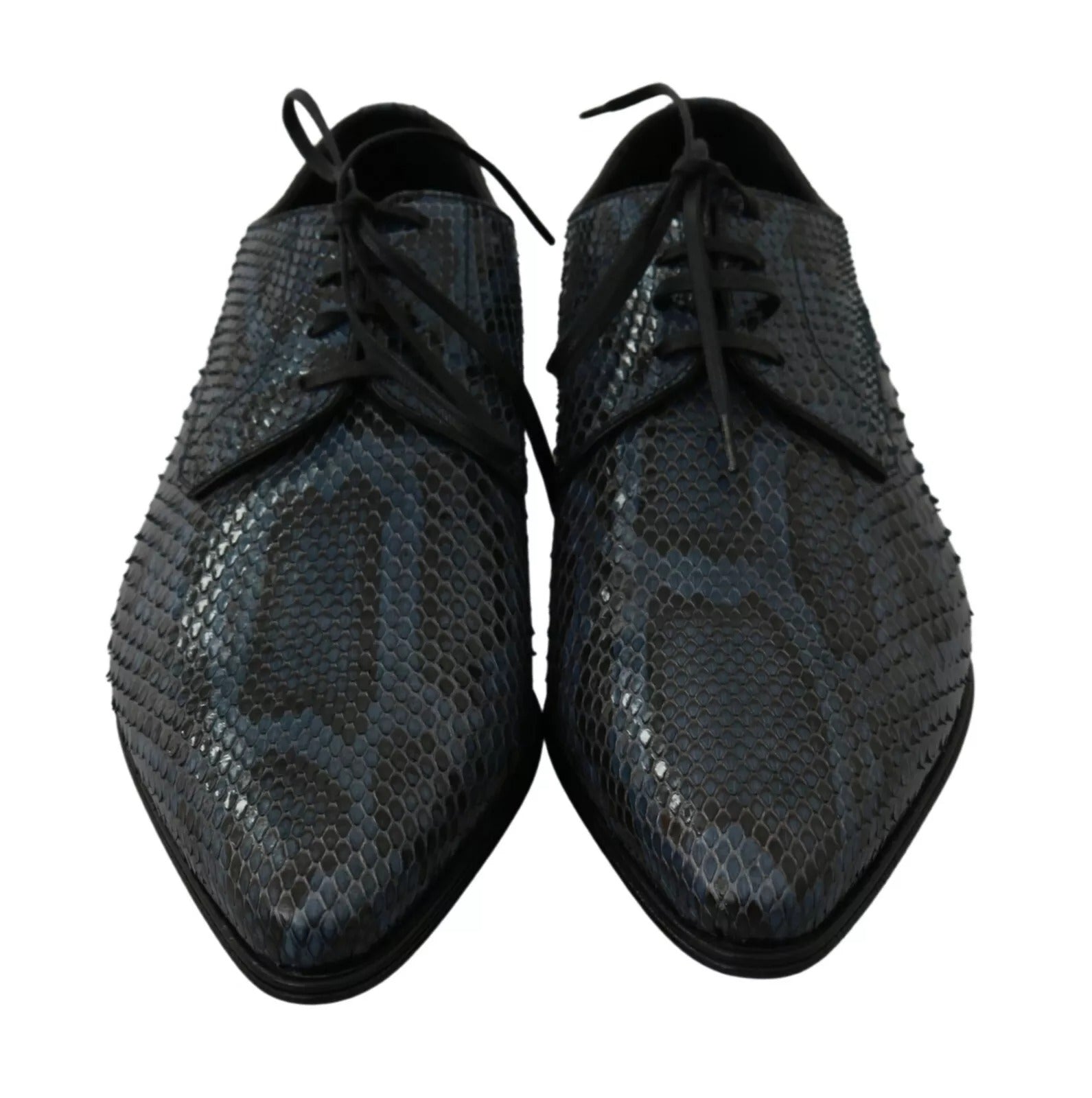 Blue Python Leather Snakeskin Shoes - ventzia