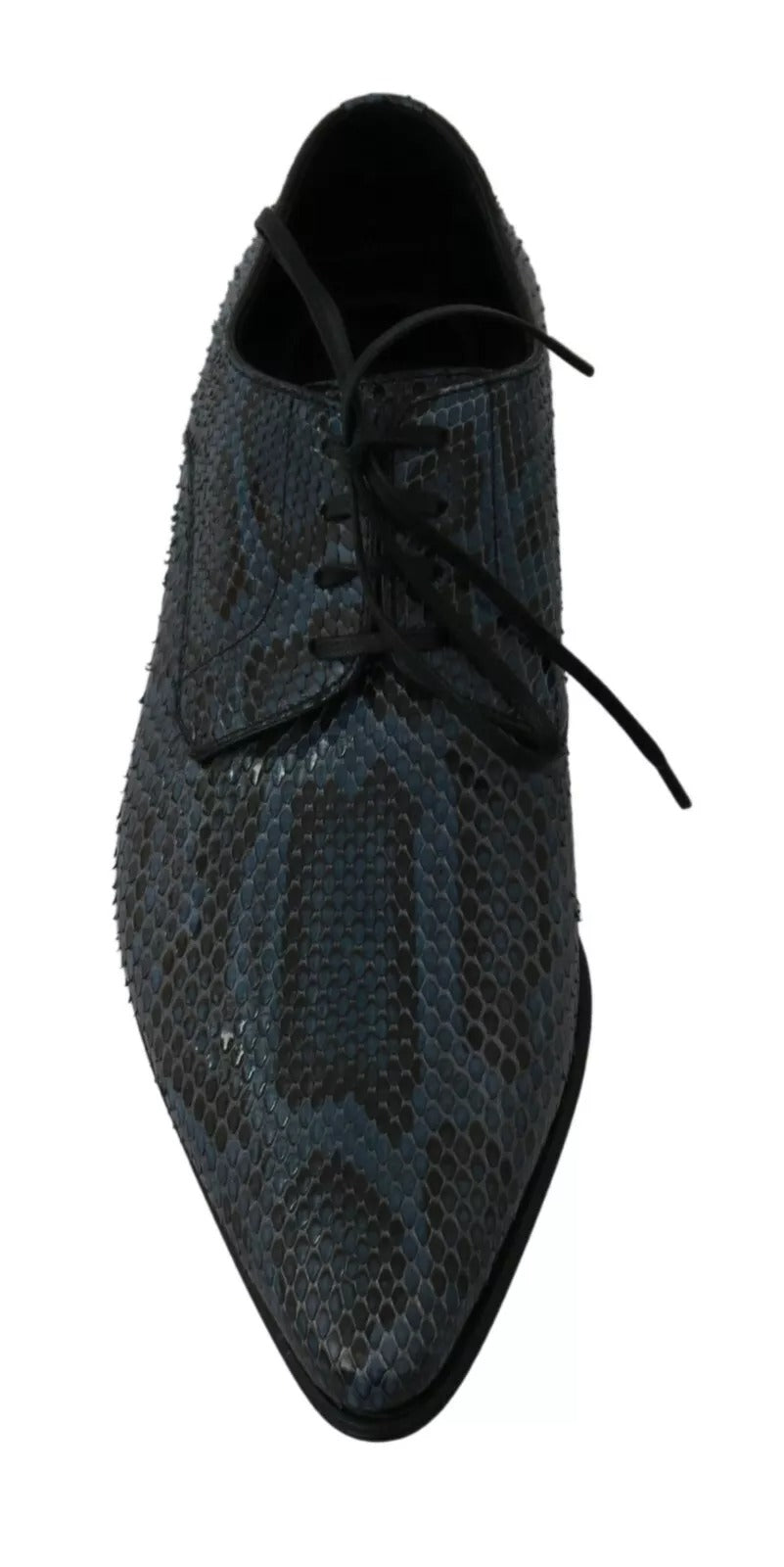 Blue Python Leather Snakeskin Shoes - ventzia