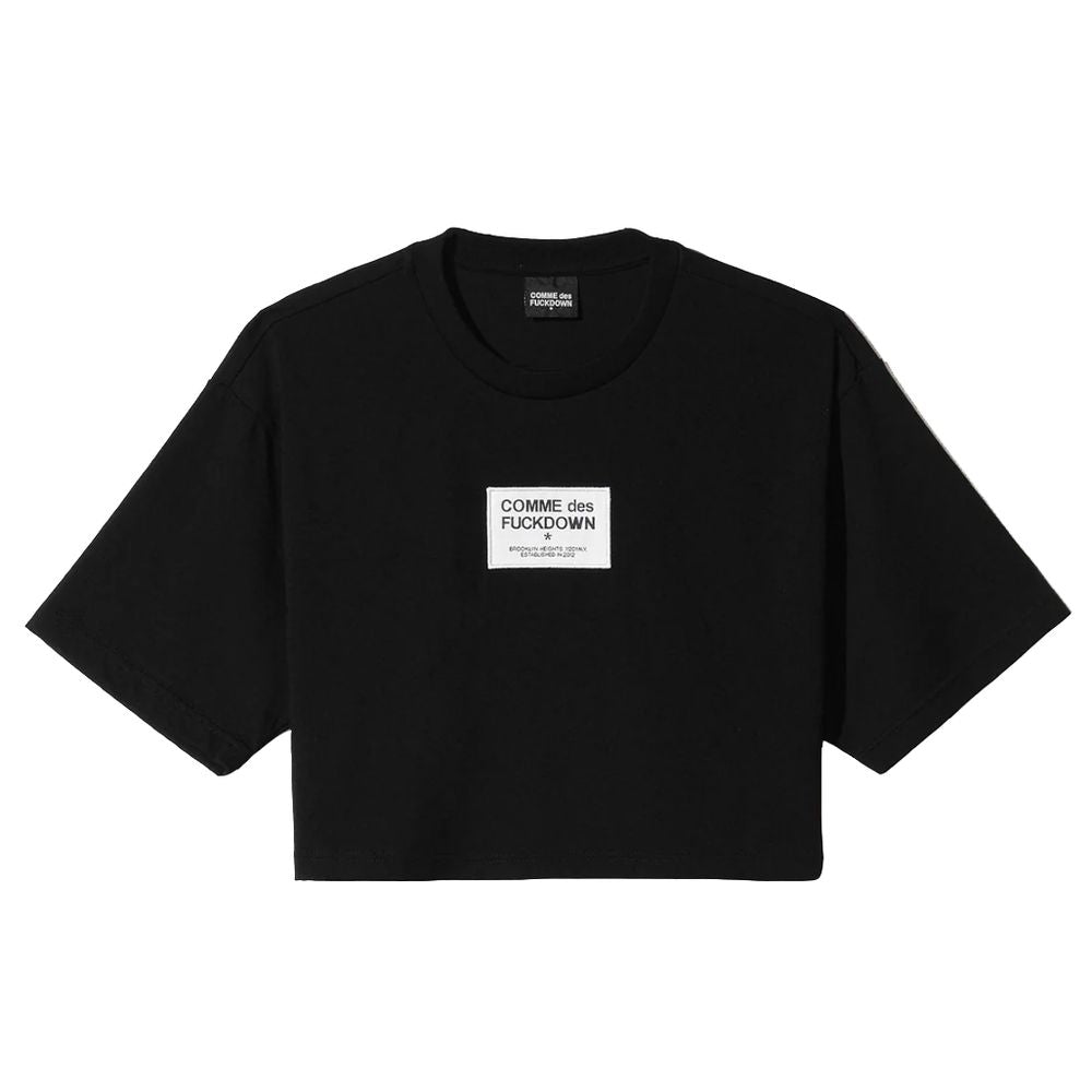Black Cotton Tops & T-Shirt - ventzia