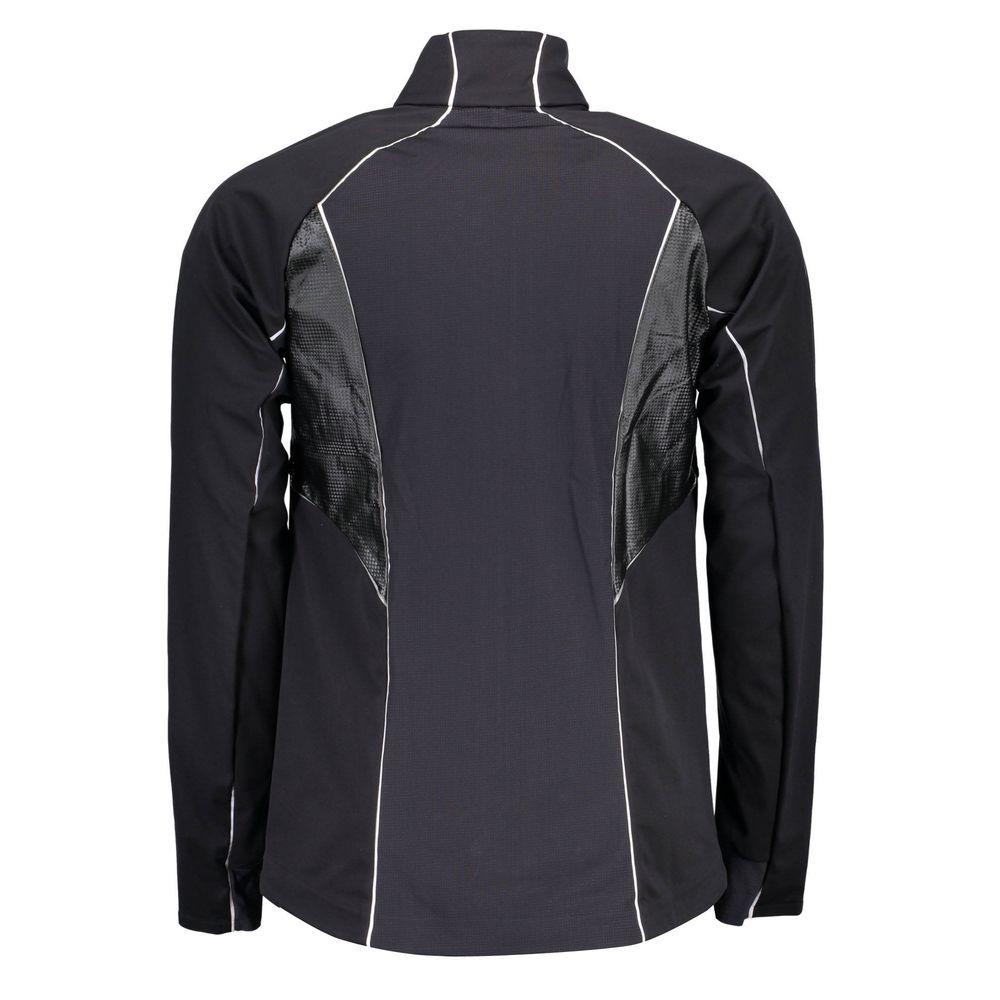 Black Polyester Men's Jacket - ventzia