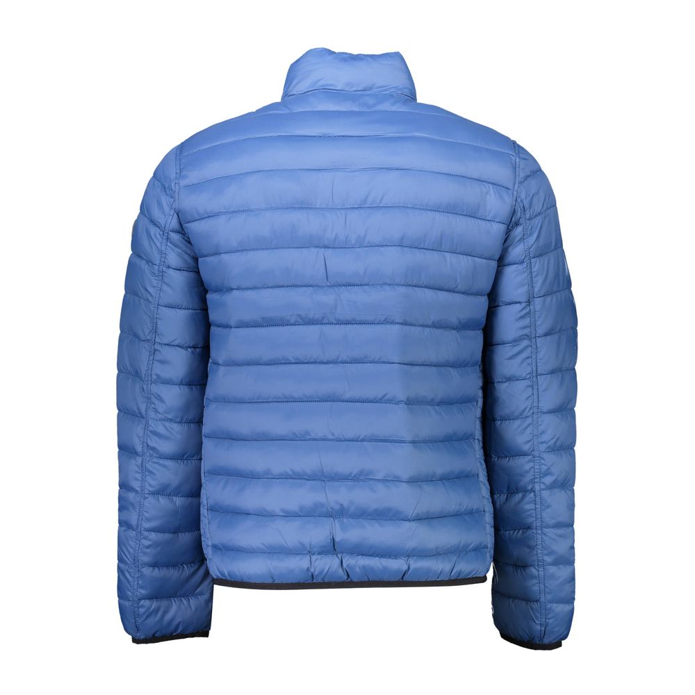 Blue Nylon Men Jacket - ventzia