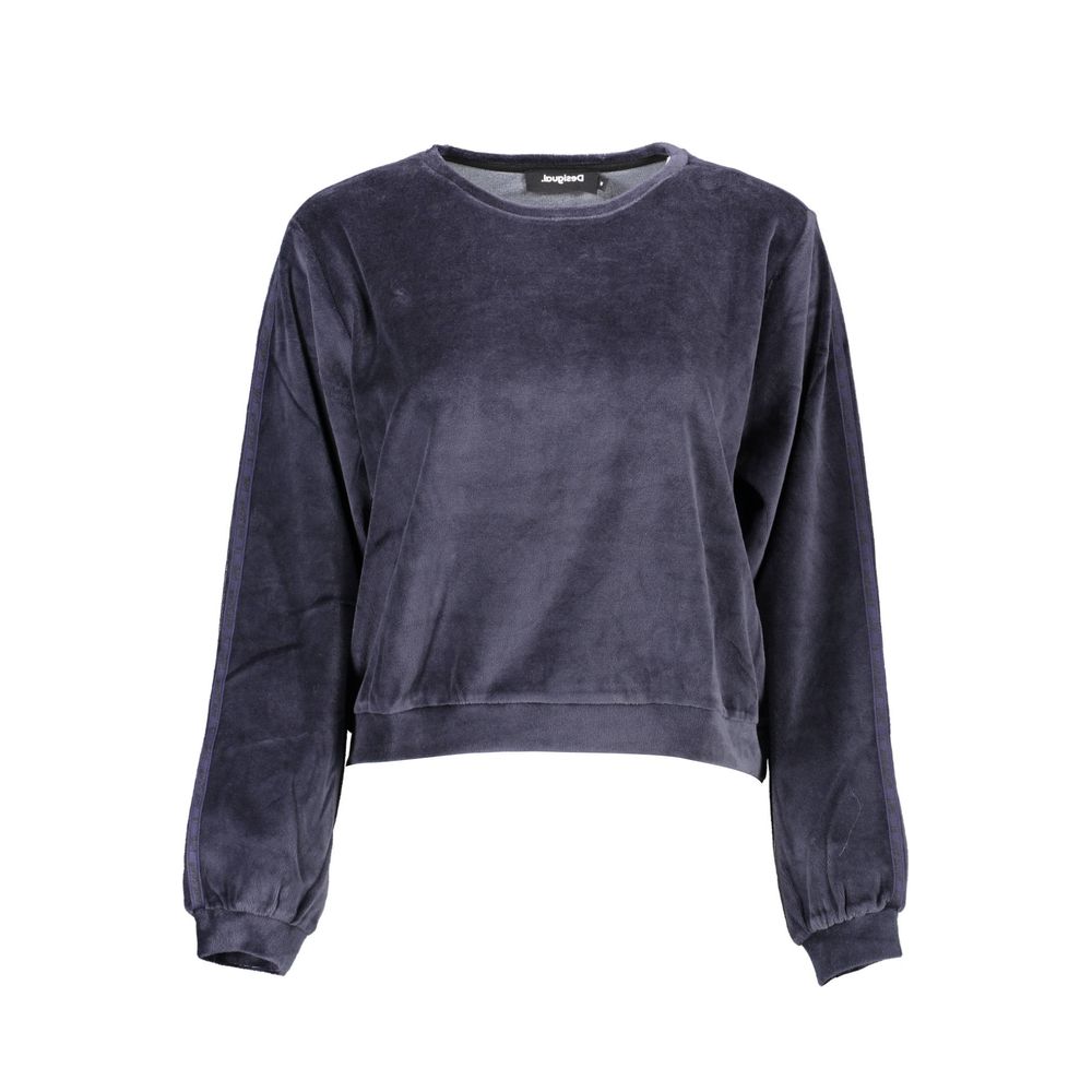 Blue Cotton Sweater - ventzia