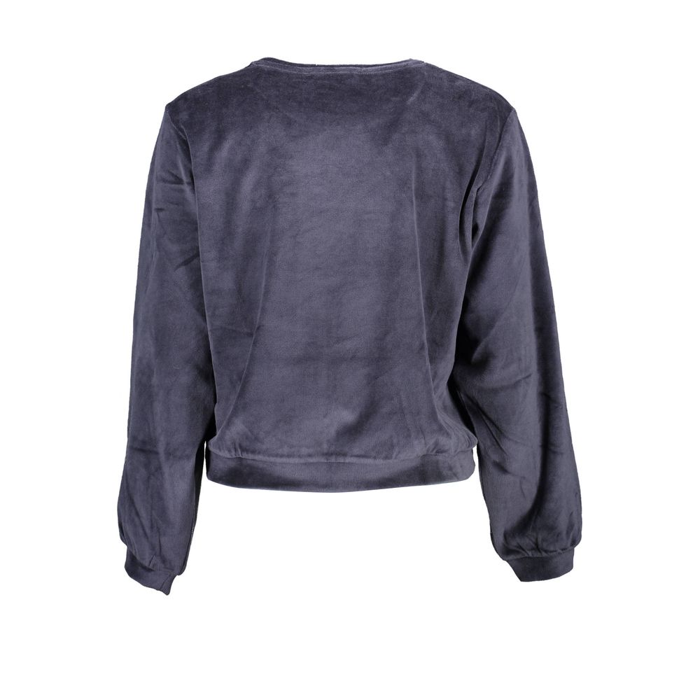 Blue Cotton Sweater - ventzia