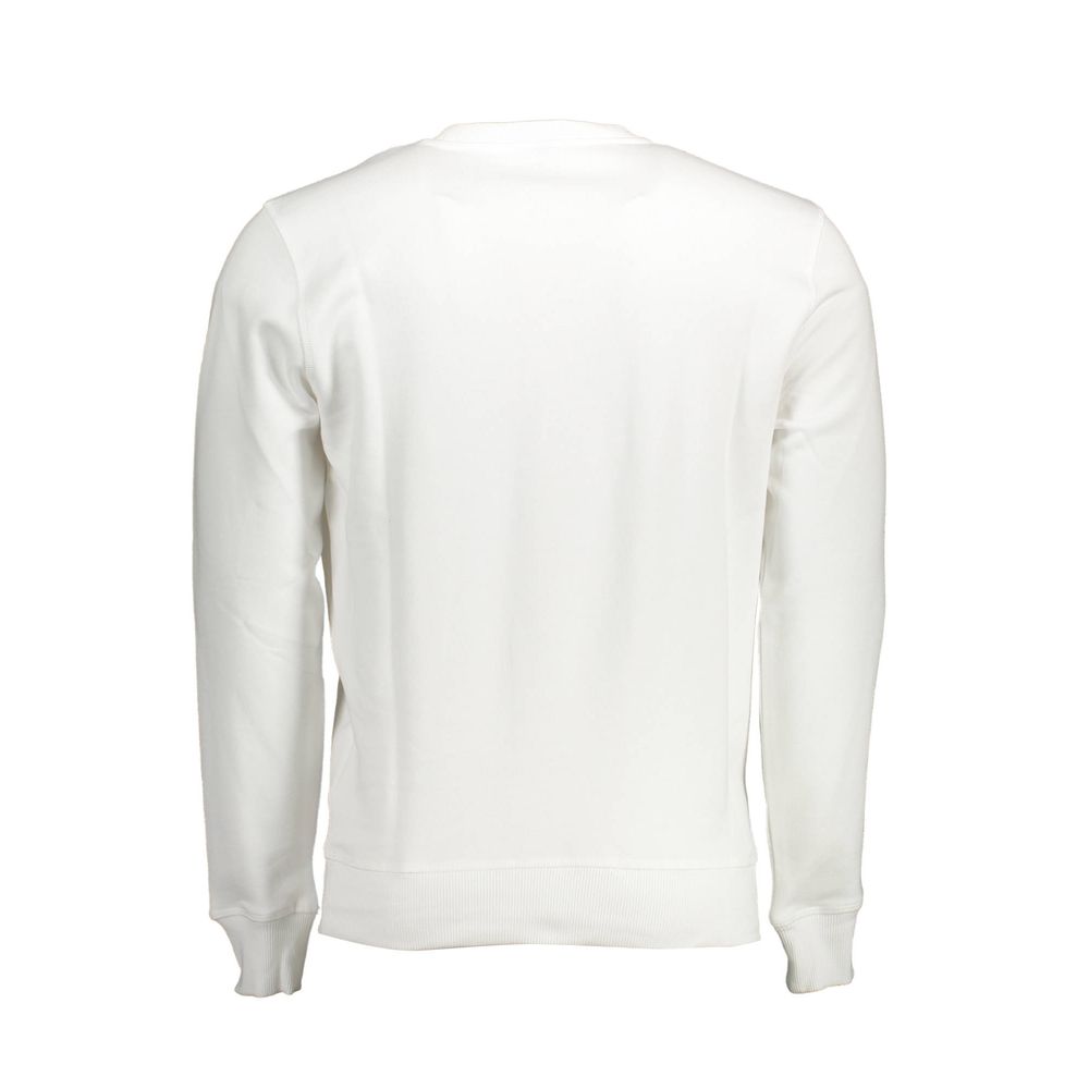 White Cotton Men Sweater - ventzia