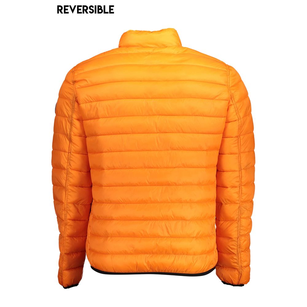 Orange Nylon Jackets & Coat - ventzia