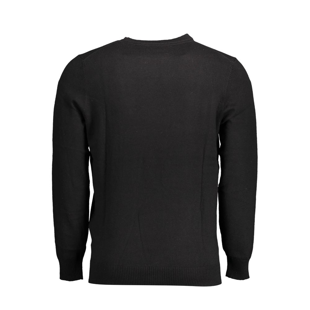 Black Cotton Sweater - ventzia