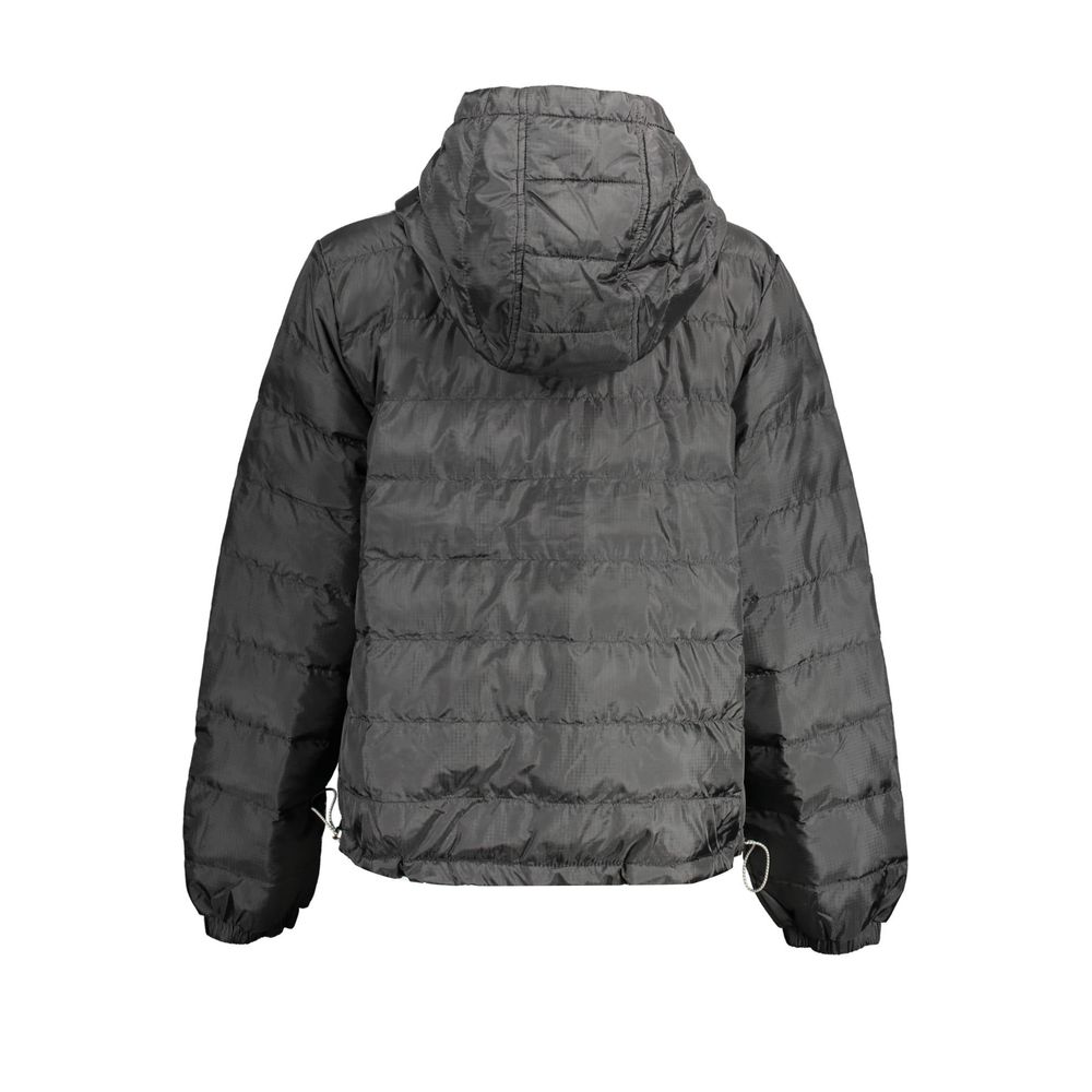 Black Polyester Jackets & Coat - ventzia