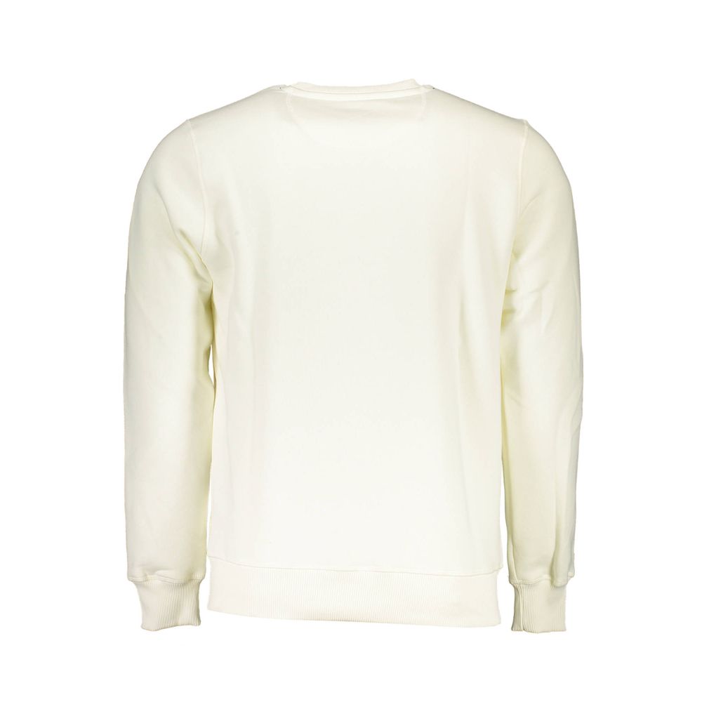White Cotton Men Sweater - ventzia