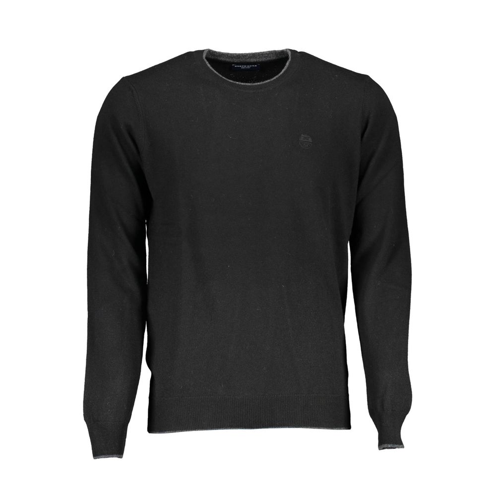 Black Wool Sweater - ventzia