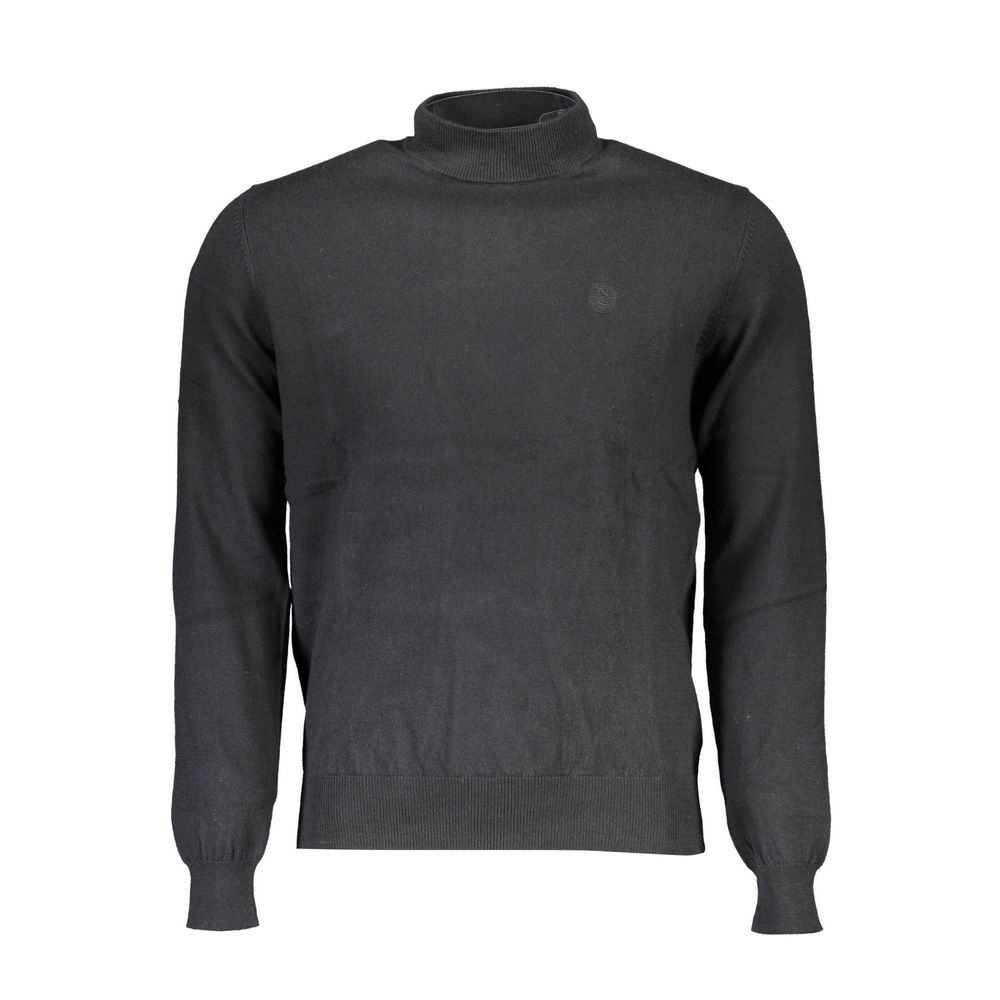 Black Cotton Sweater - ventzia