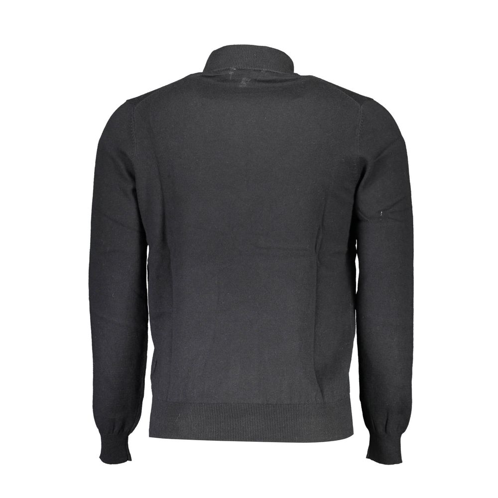 Black Cotton Sweater - ventzia