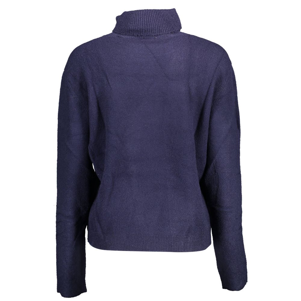 Blue Nylon Sweater - ventzia