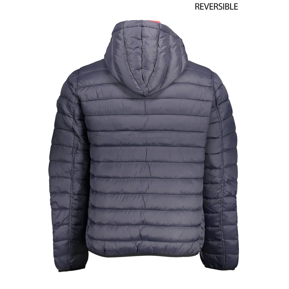 Blue Nylon Jackets & Coat - ventzia