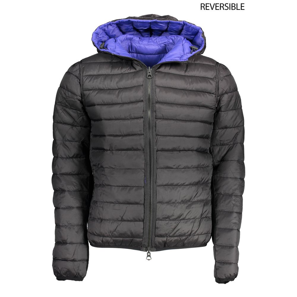 Blue Nylon Jackets & Coat - ventzia