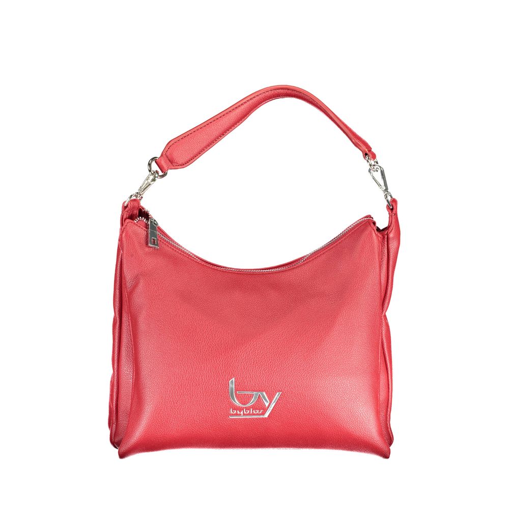 Rosso Polyurethane Women Handbag - ventzia