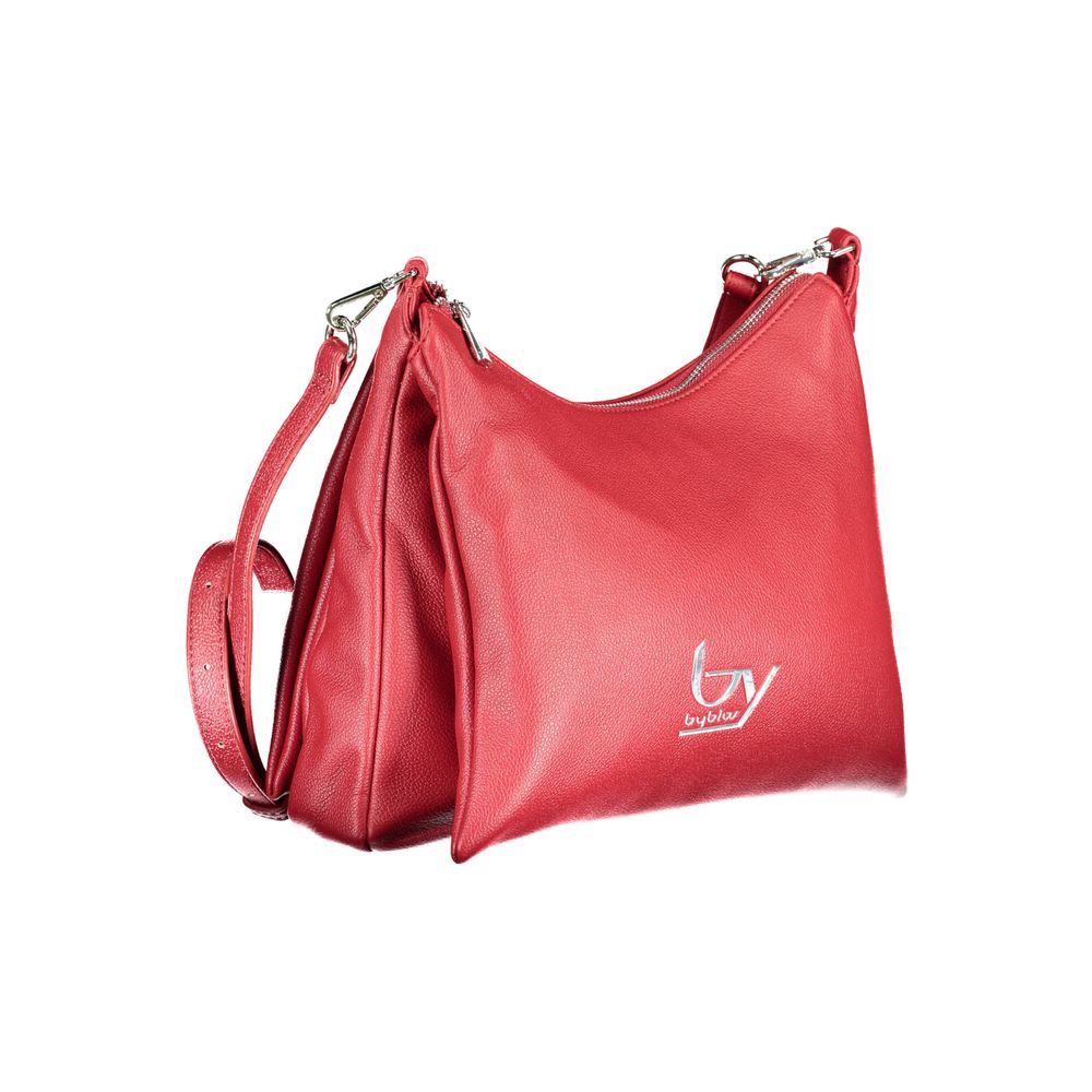 Rosso Polyurethane Women Handbag - ventzia