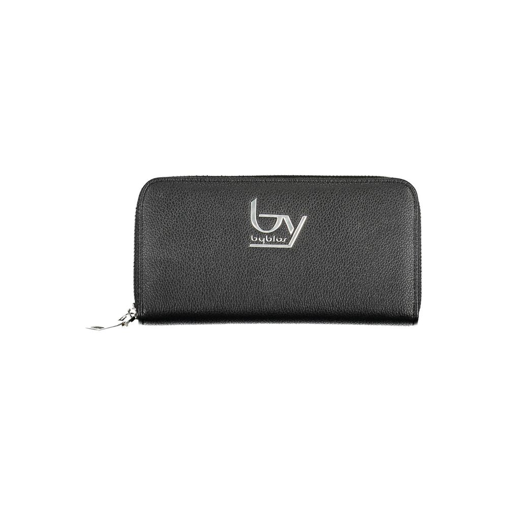 Black Polyurethane Women Wallet - ventzia