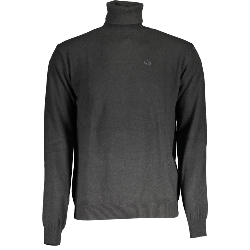 Black Wool Sweater - ventzia