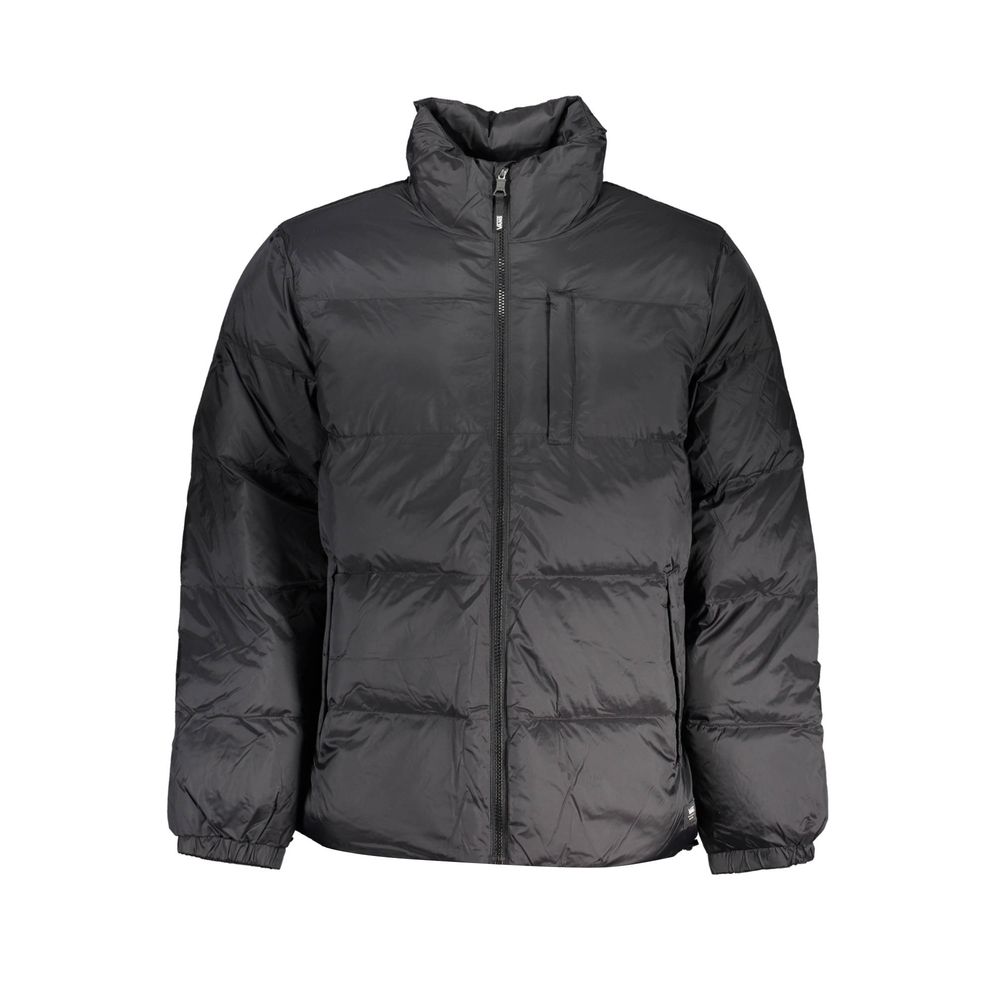 Black Polyester Men's Jacket - ventzia
