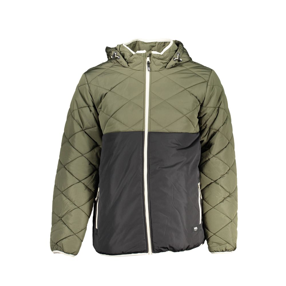Green Polyester Men's Jacket - ventzia