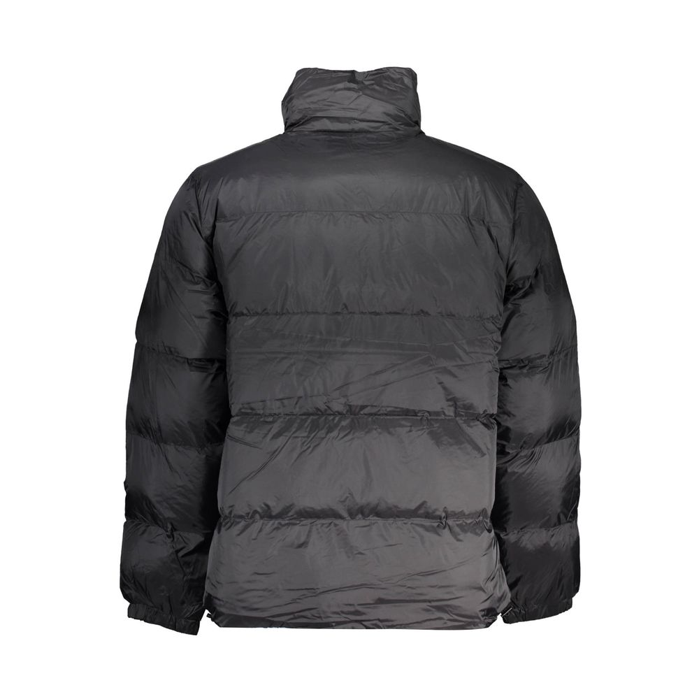 Black Polyester Men's Jacket - ventzia