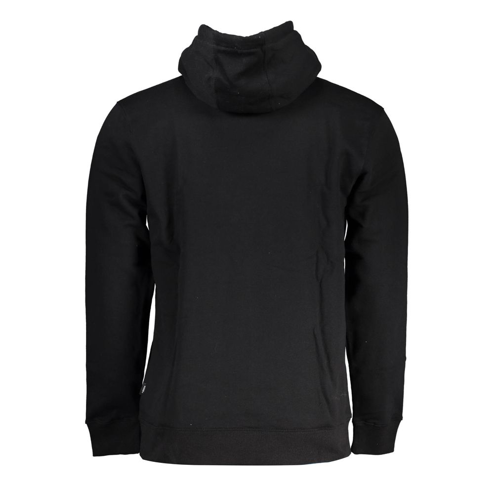 Black Cotton Men's Sweatshirt - ventzia