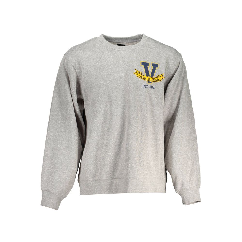 Gray Cotton Men's Sweatshirt - ventzia