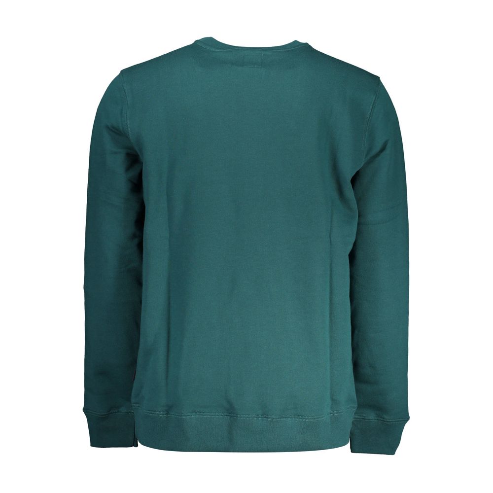 Green Cotton Men Sweater - ventzia