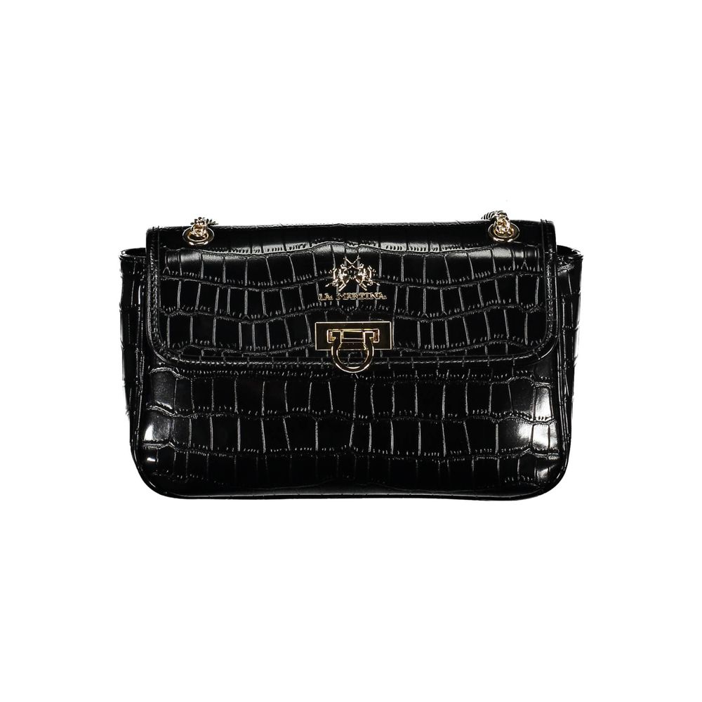 Nero Poliuretano Women Shoulder Bag - ventzia