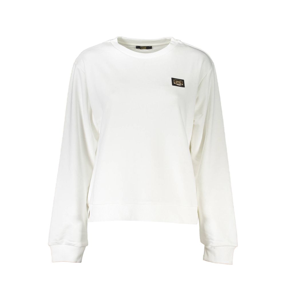 Bianco Cotton Women Sweatshirt - ventzia