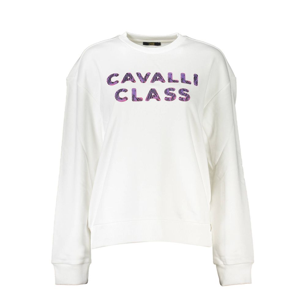 Bianco Cotton Women Sweatshirt - ventzia