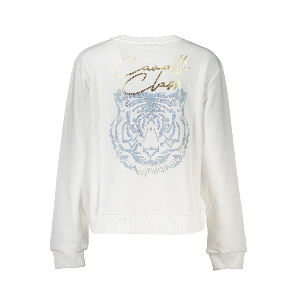Bianco Cotton Women Sweatshirt - ventzia