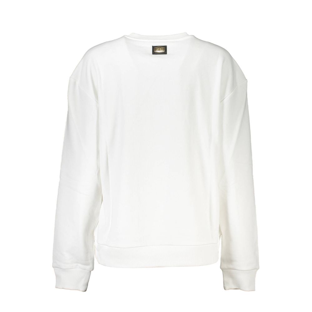 Bianco Cotton Women Sweatshirt - ventzia